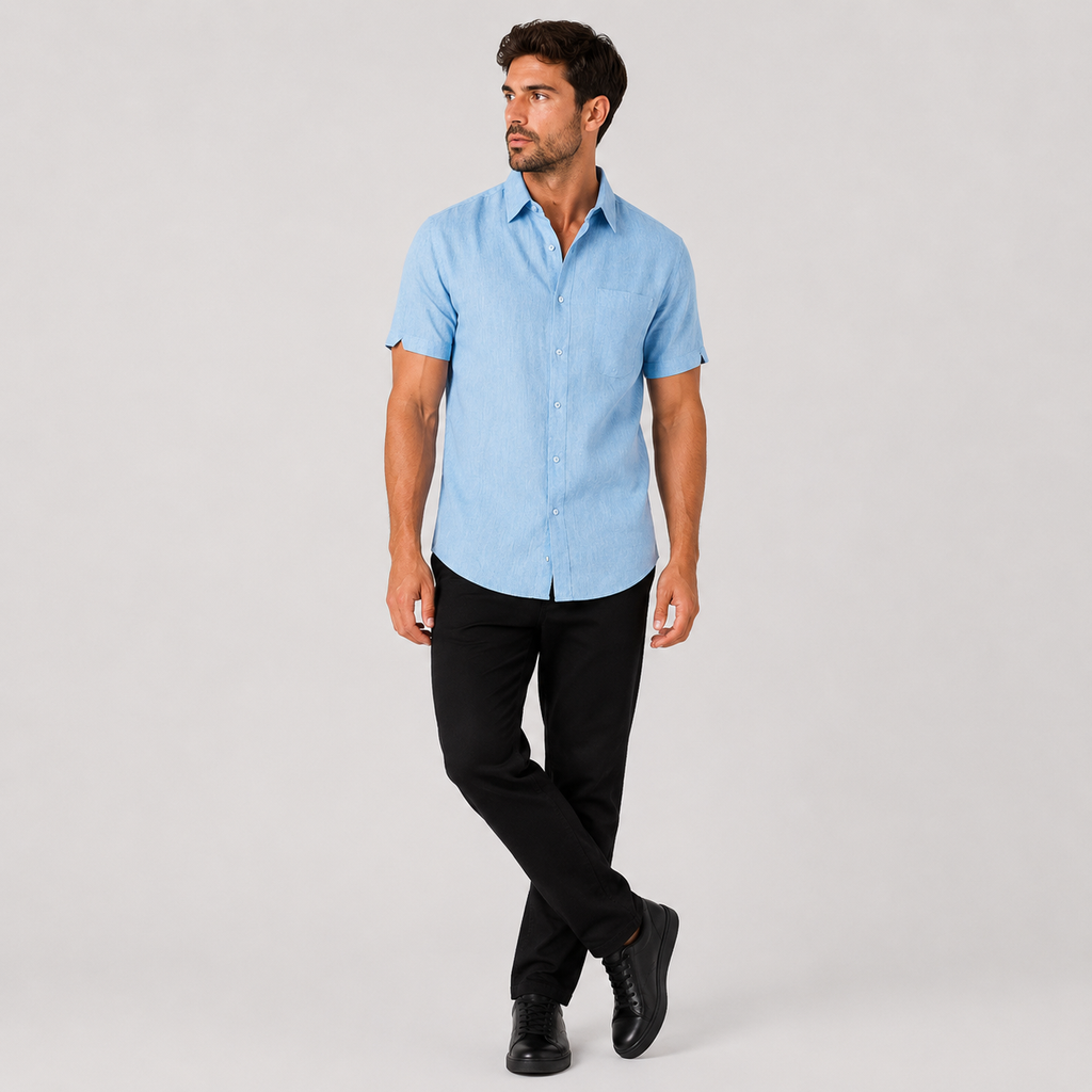 Oskar | Men's Bamboo Blend Polo Shirt – Lightweight Breathable Elegance