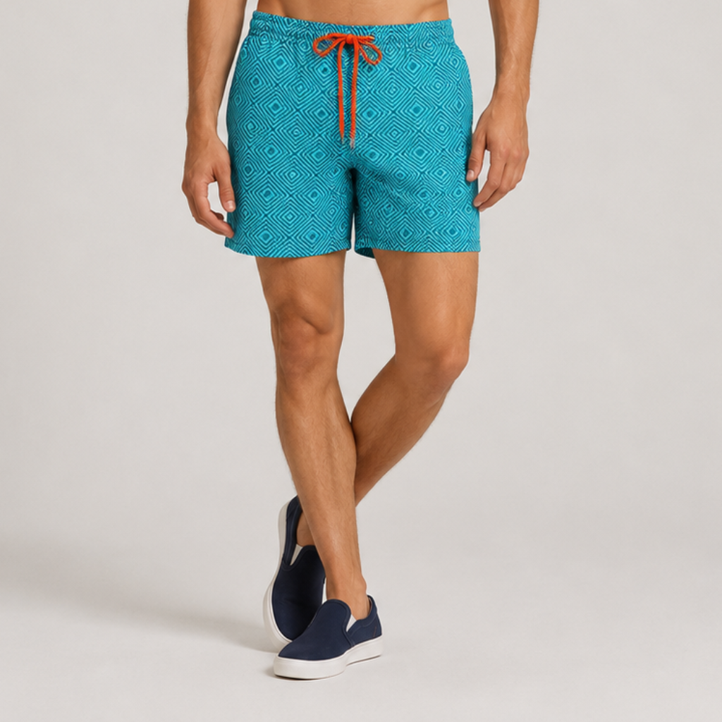Kacper | Men's Swim Shorts – Quick-Drying with Summer Print