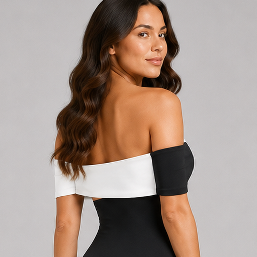 Oliwia | Women's One-Piece Swimsuit – Elegant Off-Shoulder Design